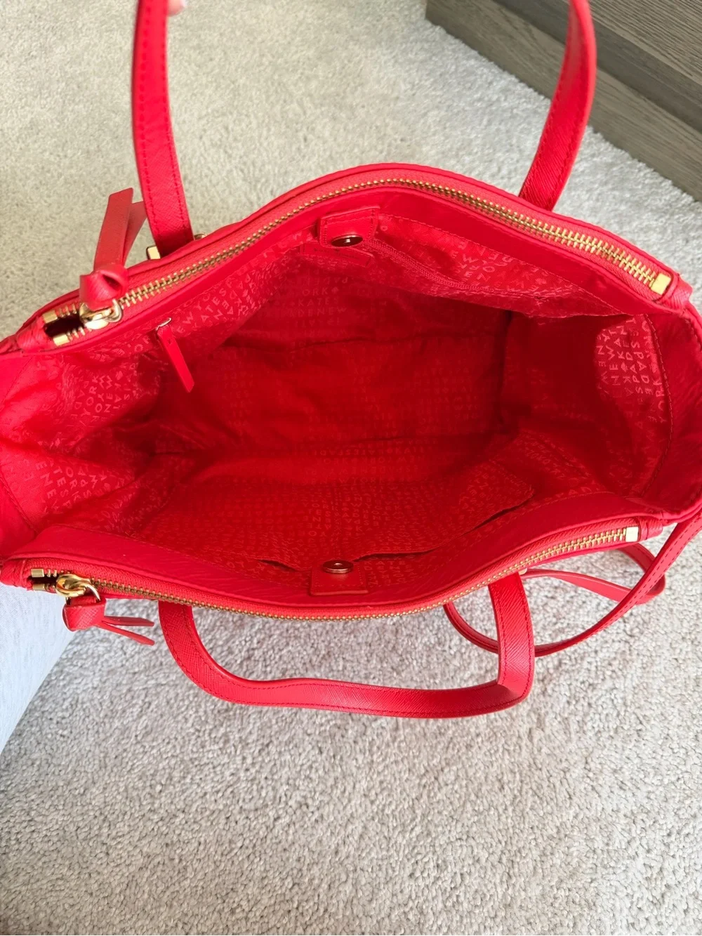 kate spade bright red
